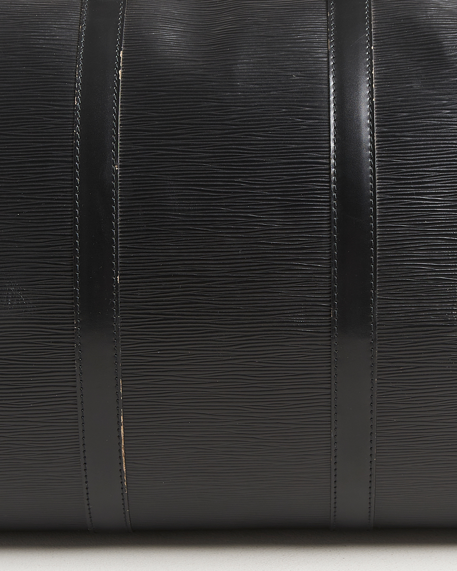 Hombres | Louis Vuitton Pre-Owned Keepall 55 Epi Leather Black | Louis Vuitton Pre-Owned | Keepall 55 Epi Leather Black