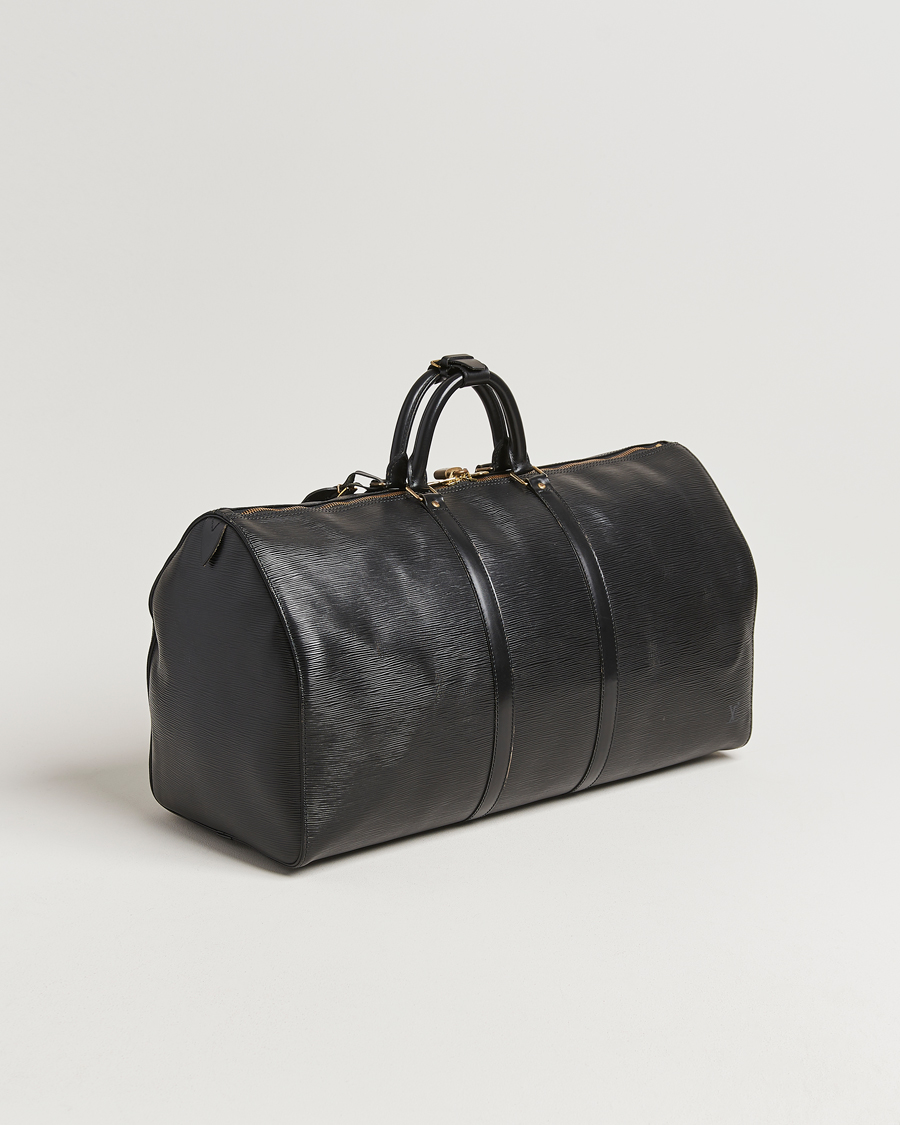 Hombres | Louis Vuitton Pre-Owned Keepall 55 Epi Leather Black | Louis Vuitton Pre-Owned | Keepall 55 Epi Leather Black