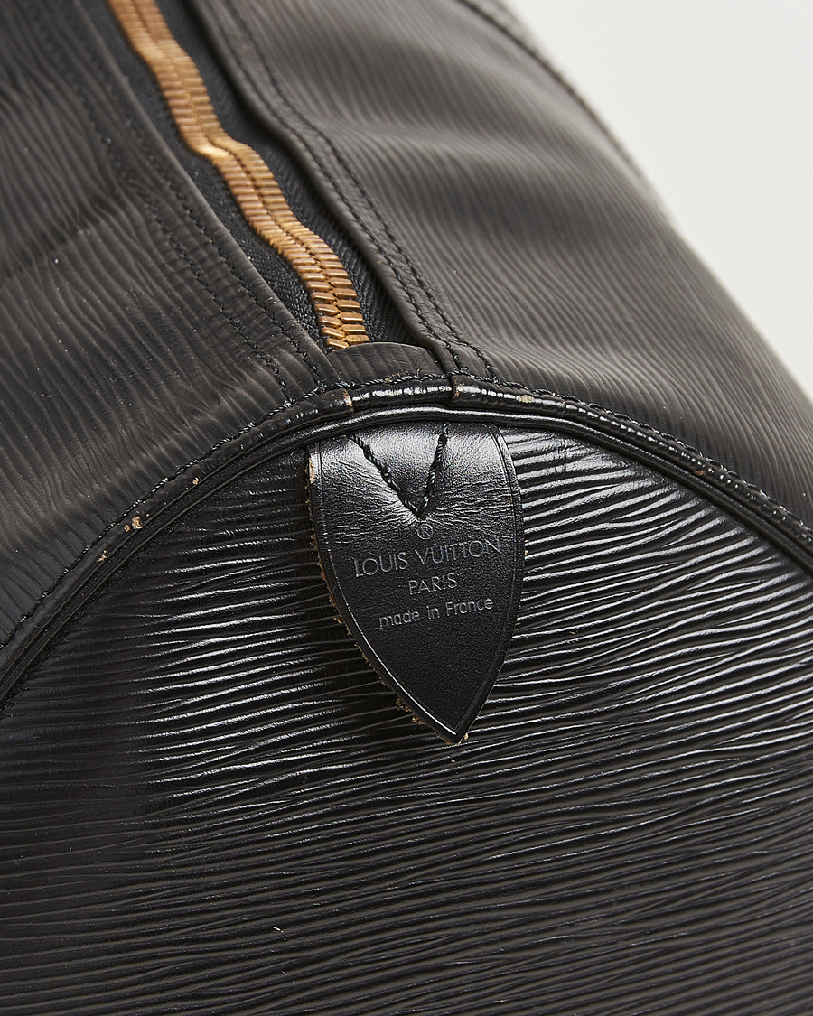 Hombres | Louis Vuitton Pre-Owned Keepall 55 Epi Leather Black | Louis Vuitton Pre-Owned | Keepall 55 Epi Leather Black