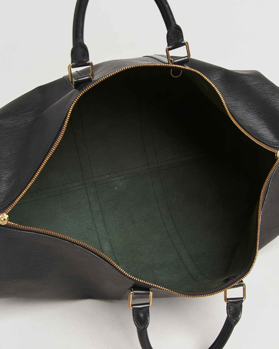 Hombres | Louis Vuitton Pre-Owned Keepall 55 Epi Leather Black | Louis Vuitton Pre-Owned | Keepall 55 Epi Leather Black
