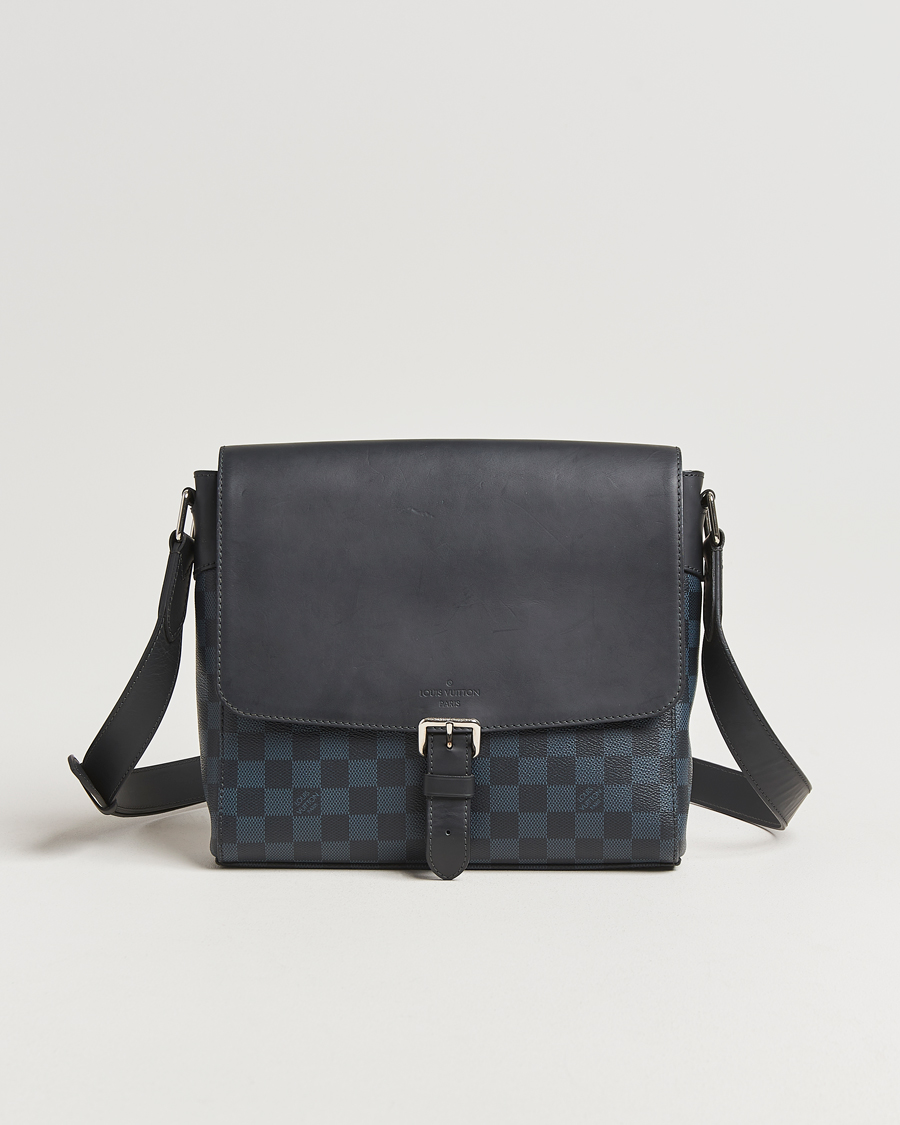 Hombres | Pre-Owned & Vintage Bags | Louis Vuitton Pre-Owned | Newport Messenger PM Damier Cobalt