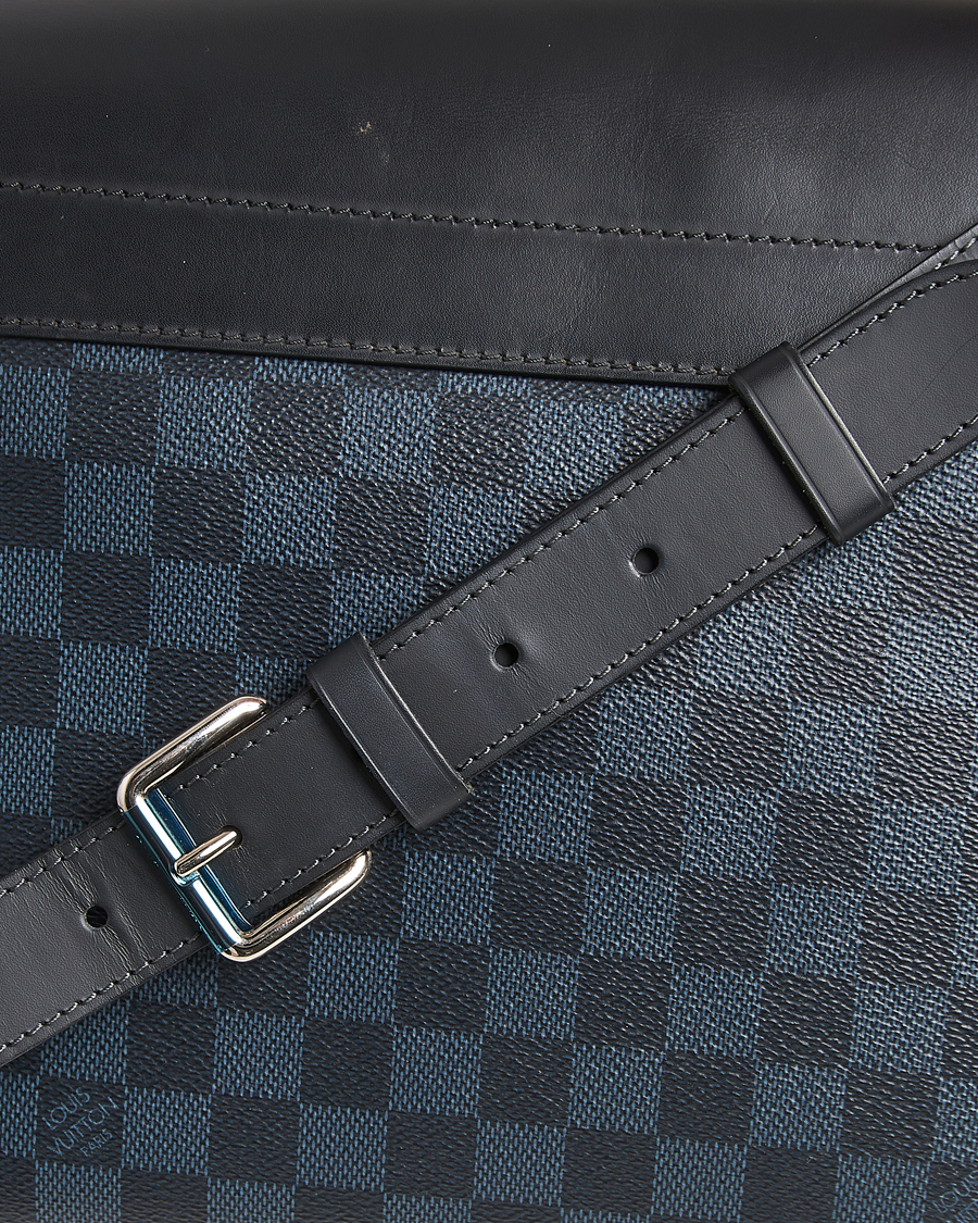 Hombres | Pre-Owned & Vintage Bags | Louis Vuitton Pre-Owned | Newport Messenger PM Damier Cobalt