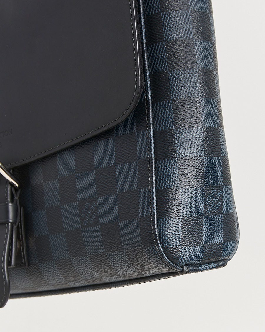 Hombres | Pre-Owned & Vintage Bags | Louis Vuitton Pre-Owned | Newport Messenger PM Damier Cobalt