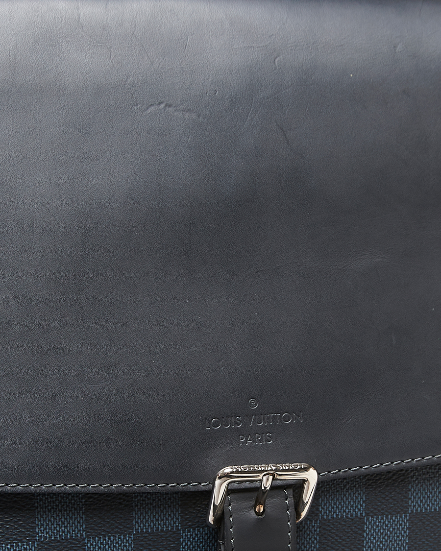 Hombres | Pre-Owned & Vintage Bags | Louis Vuitton Pre-Owned | Newport Messenger PM Damier Cobalt