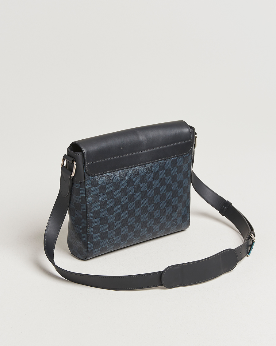 Hombres | Pre-Owned & Vintage Bags | Louis Vuitton Pre-Owned | Newport Messenger PM Damier Cobalt