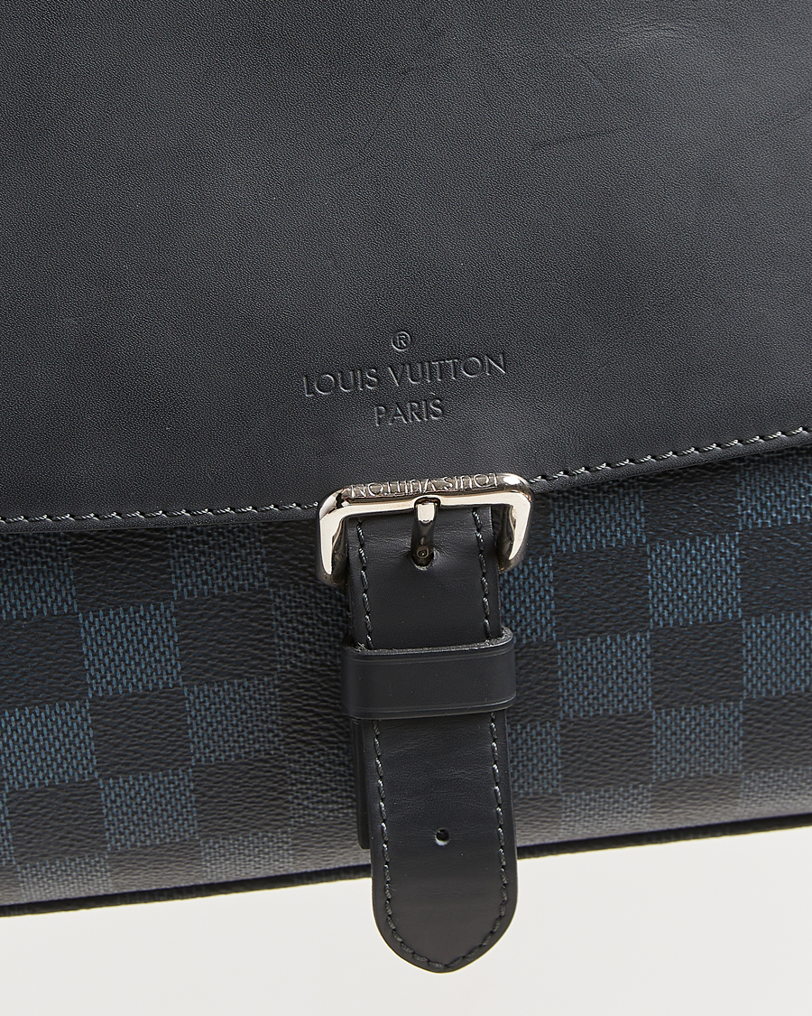 Hombres | Pre-Owned & Vintage Bags | Louis Vuitton Pre-Owned | Newport Messenger PM Damier Cobalt