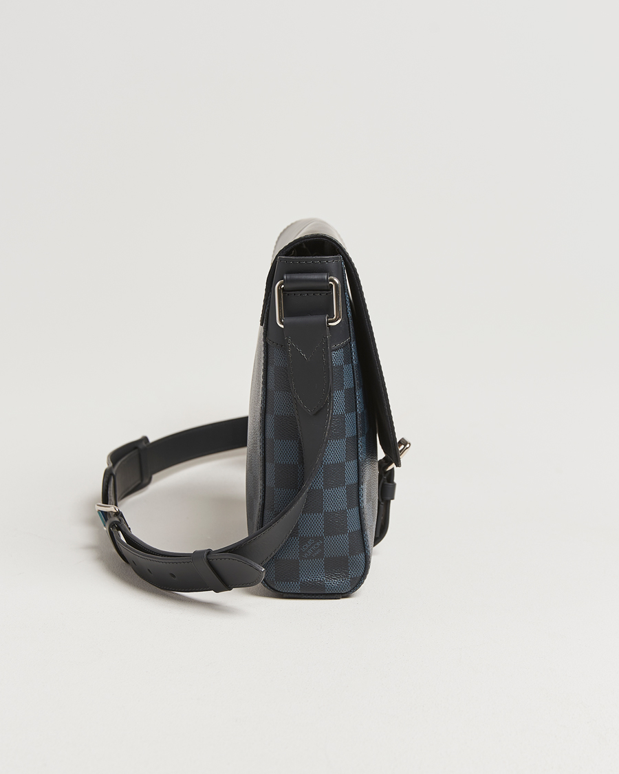 Hombres | Pre-Owned & Vintage Bags | Louis Vuitton Pre-Owned | Newport Messenger PM Damier Cobalt