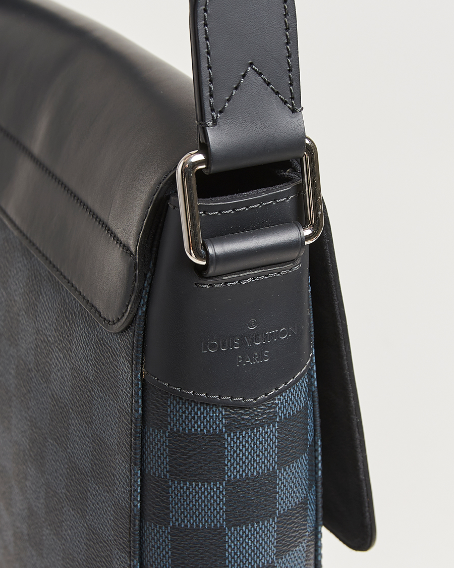 Hombres | Pre-Owned & Vintage Bags | Louis Vuitton Pre-Owned | Newport Messenger PM Damier Cobalt