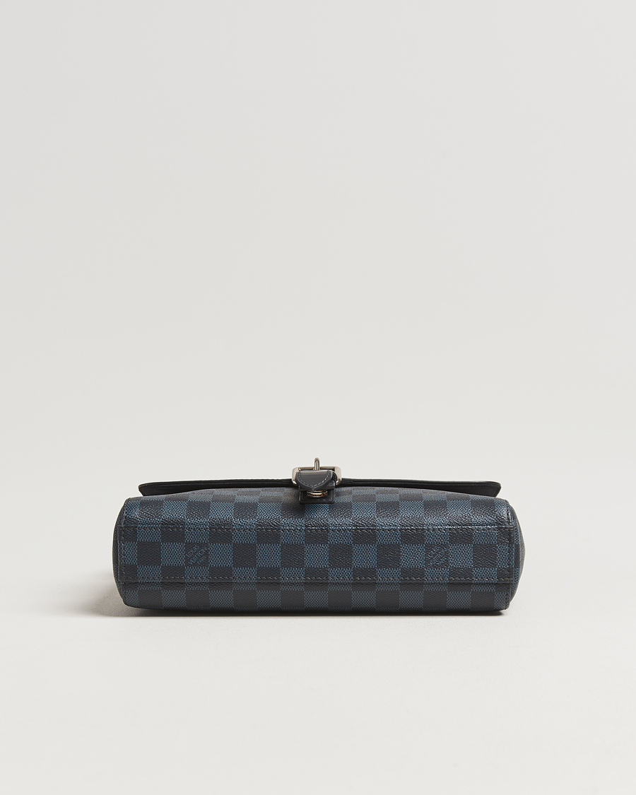 Hombres | Pre-Owned & Vintage Bags | Louis Vuitton Pre-Owned | Newport Messenger PM Damier Cobalt