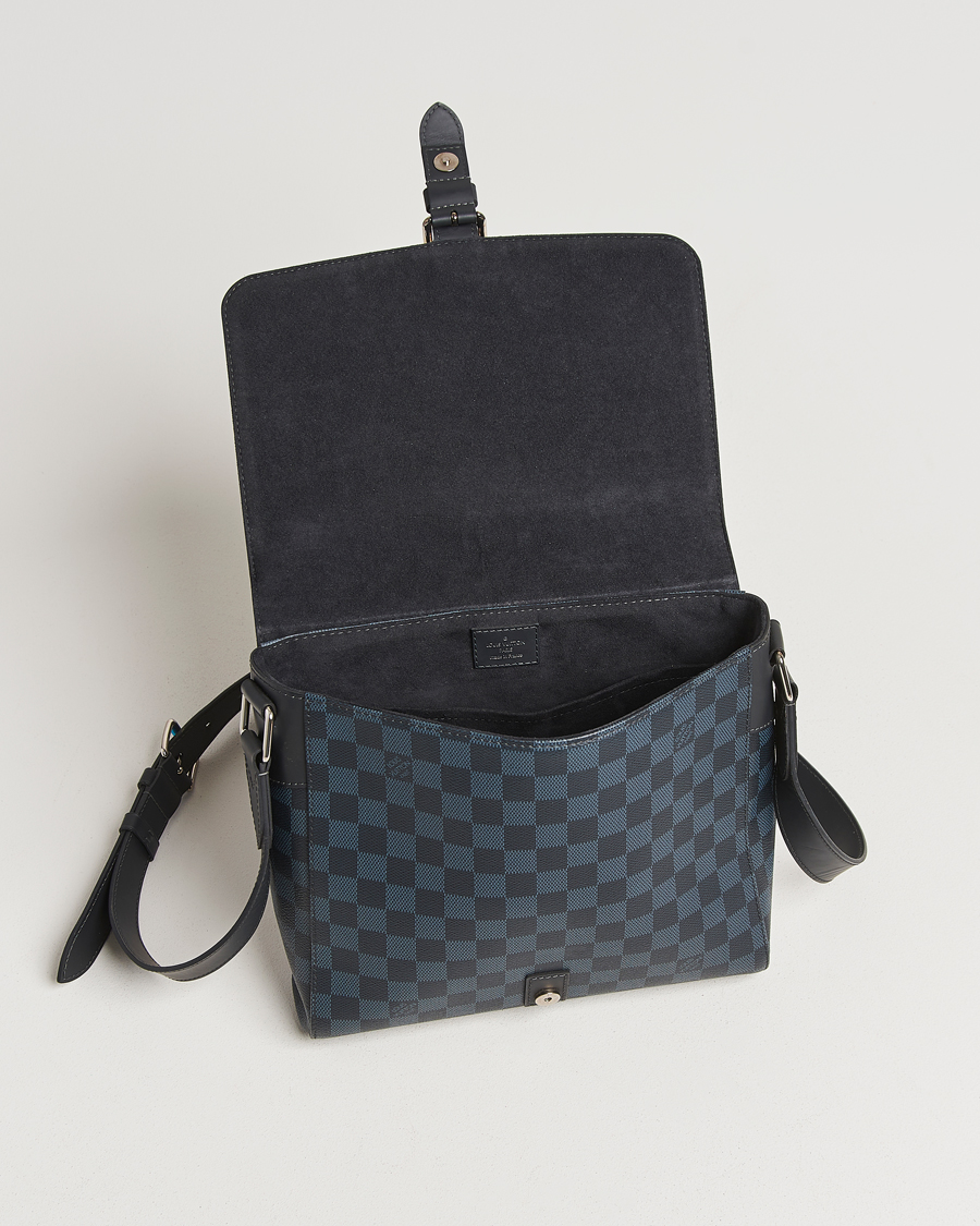 Hombres | Pre-Owned & Vintage Bags | Louis Vuitton Pre-Owned | Newport Messenger PM Damier Cobalt