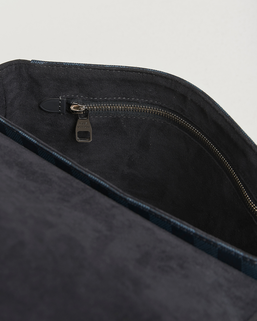 Hombres | Pre-Owned & Vintage Bags | Louis Vuitton Pre-Owned | Newport Messenger PM Damier Cobalt