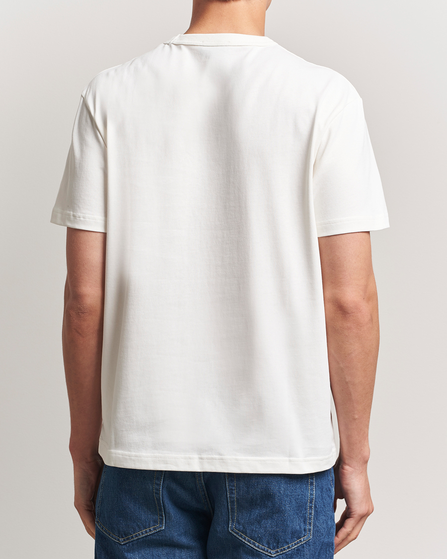 Hombres | Camisetas | A.P.C. | Boxy Fit Petit VPC T-Shirt White/Dark Navy