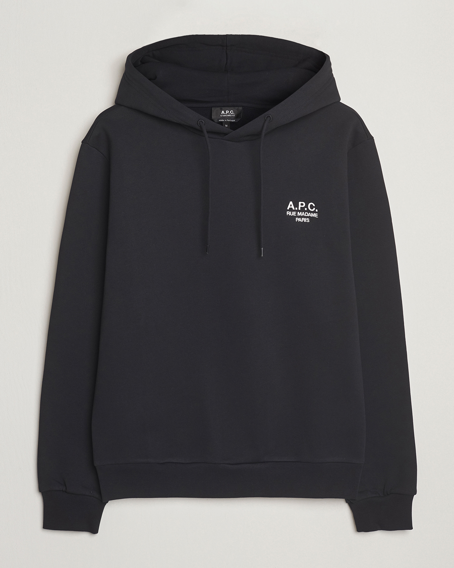 Hombres | Jerséis y prendas de punto | A.P.C. | Rue Madame Hoodie Black/White