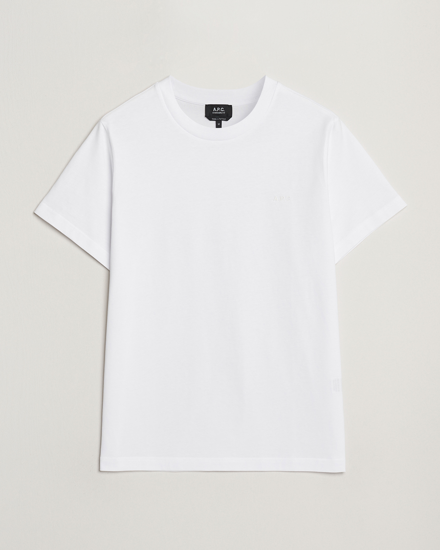 Hombres | Camisetas | A.P.C. | Embroidered APC T-Shirt White