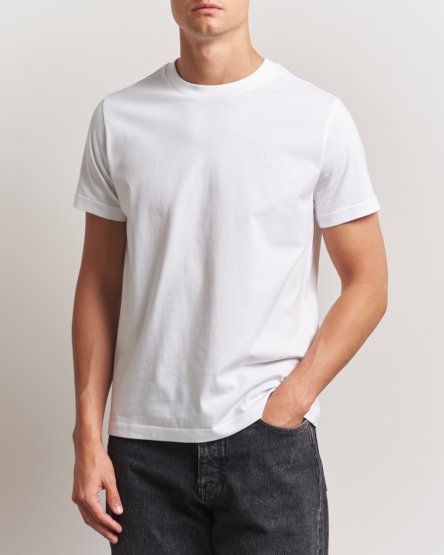 Hombres | Camisetas | A.P.C. | Embroidered APC T-Shirt White