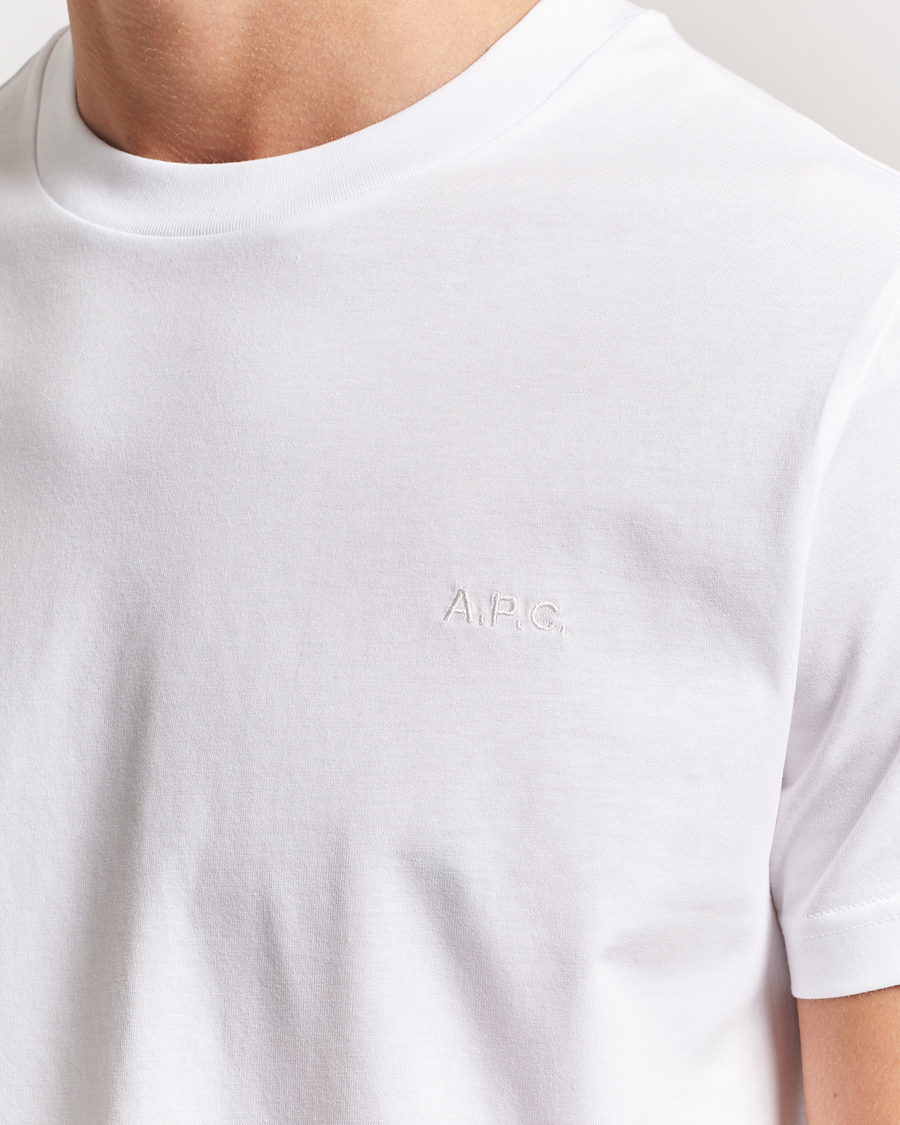 Hombres | Camisetas | A.P.C. | Embroidered APC T-Shirt White