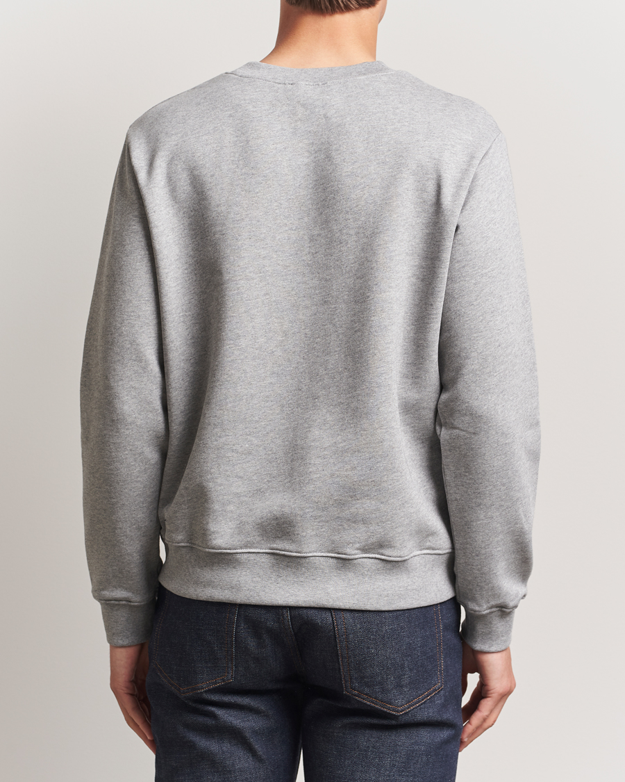 Hombres | Jerséis y prendas de punto | A.P.C. | Embroidered APC Sweatshirt Heather Grey