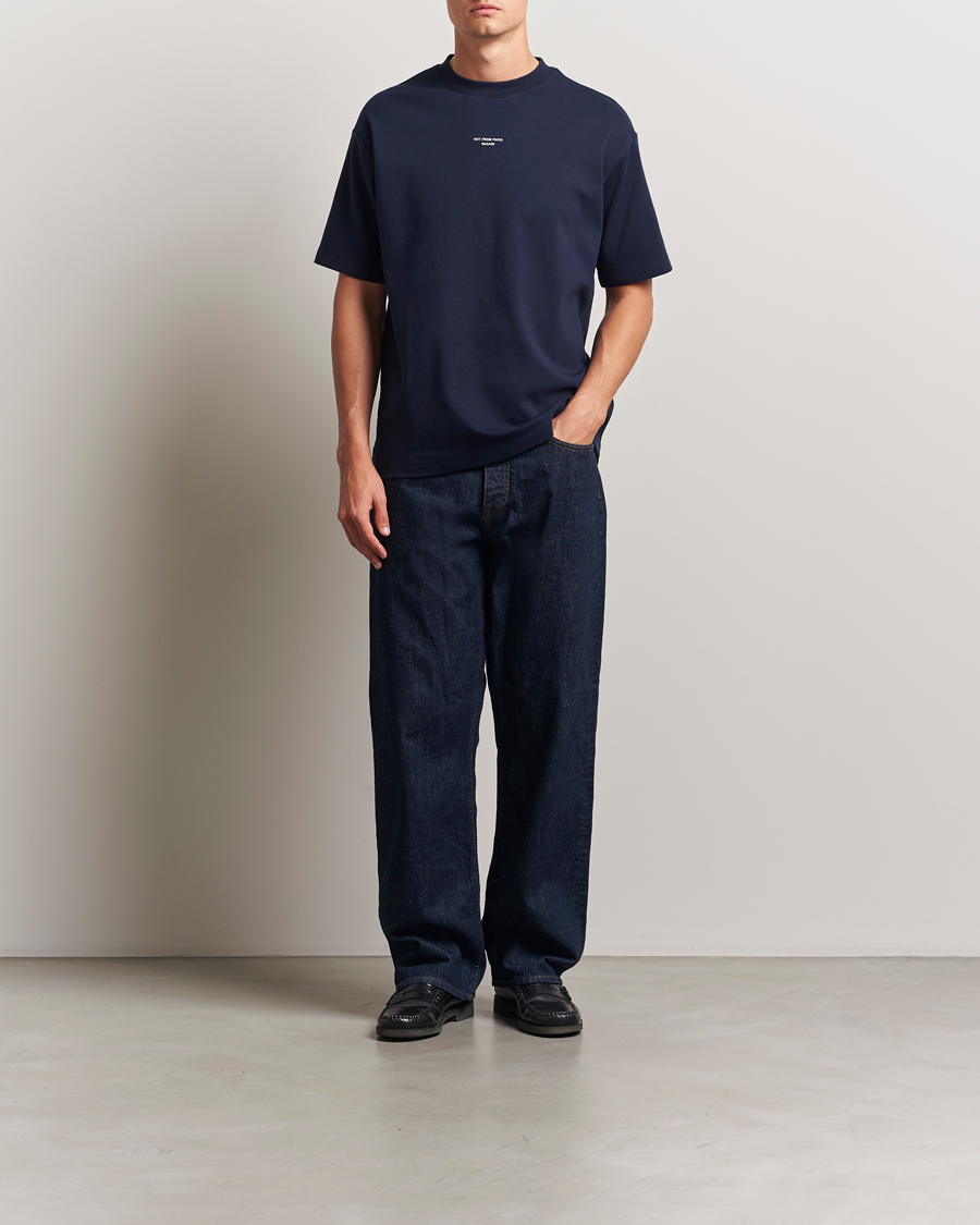 Hombres | Camisetas | Drôle de Monsieur | Classic Slogan T-Shirt Navy