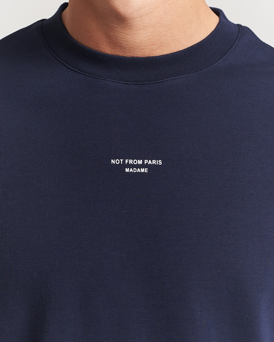 Hombres | Camisetas | Drôle de Monsieur | Classic Slogan T-Shirt Navy