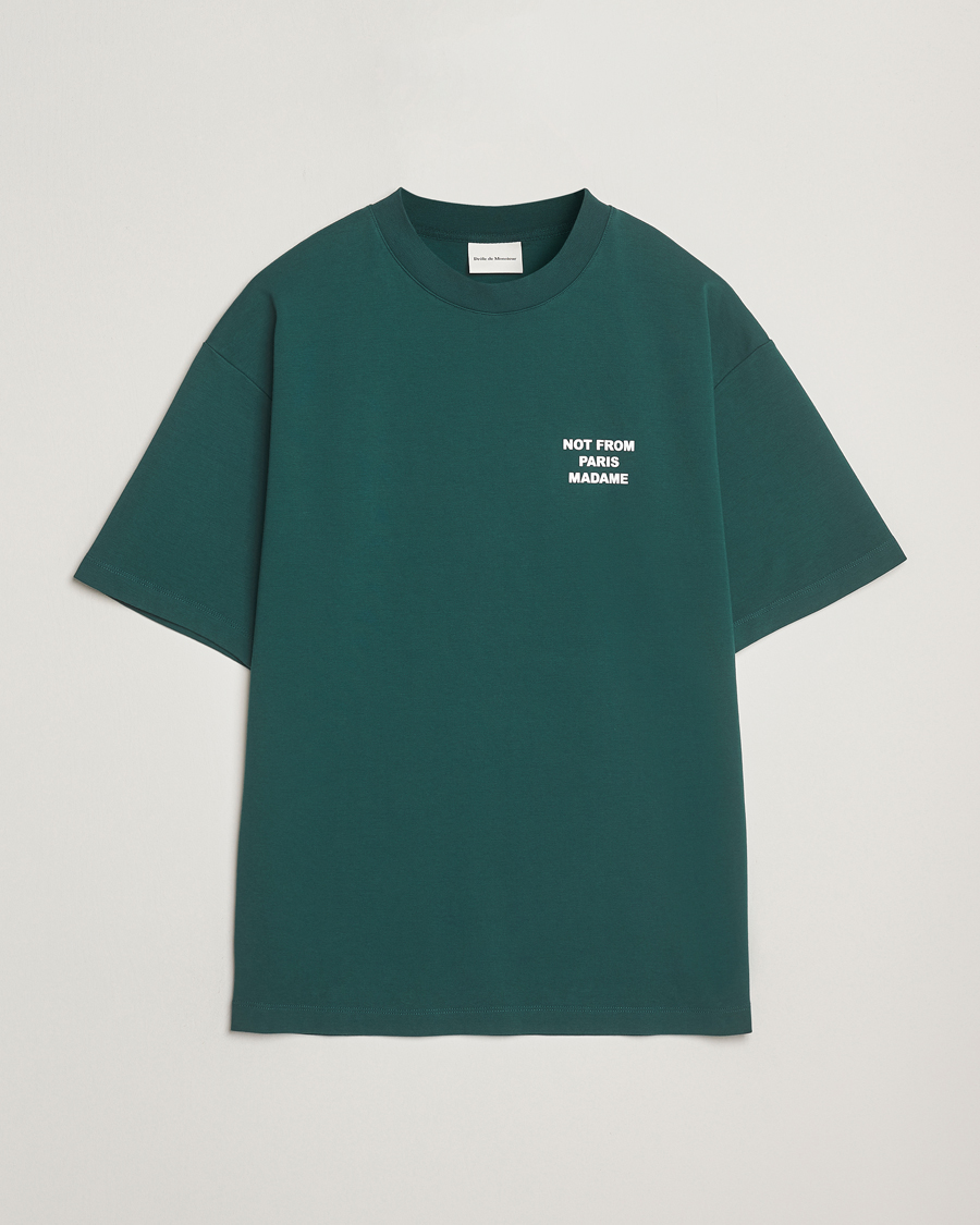 Hombres | Camisetas | Drôle de Monsieur | Slogan T-Shirt Dark Green