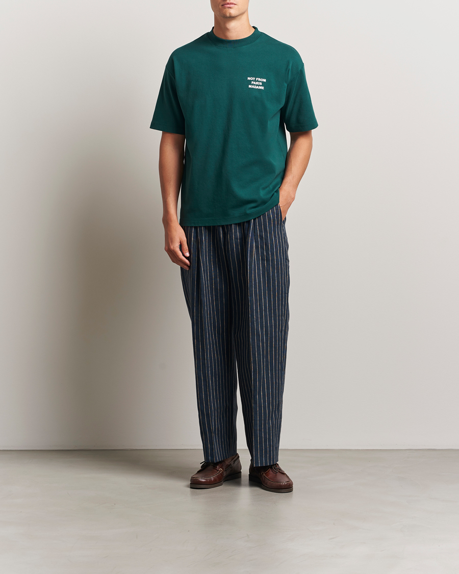 Hombres | Camisetas | Drôle de Monsieur | Slogan T-Shirt Dark Green