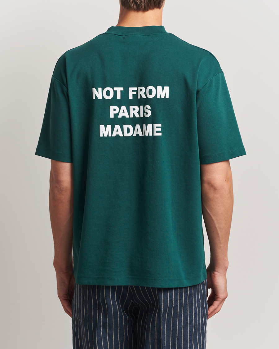 Hombres | Camisetas | Drôle de Monsieur | Slogan T-Shirt Dark Green