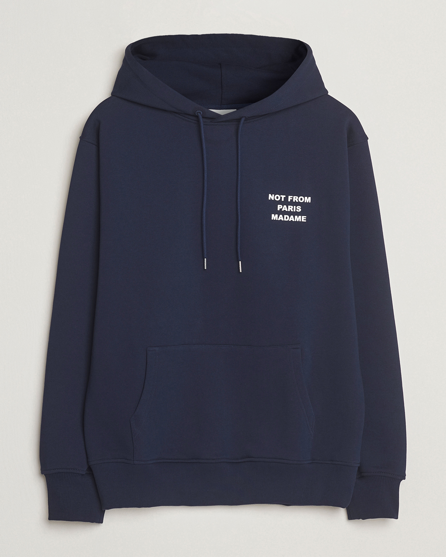 Hombres | Jerséis y prendas de punto | Drôle de Monsieur | Slogan Hoodie Navy