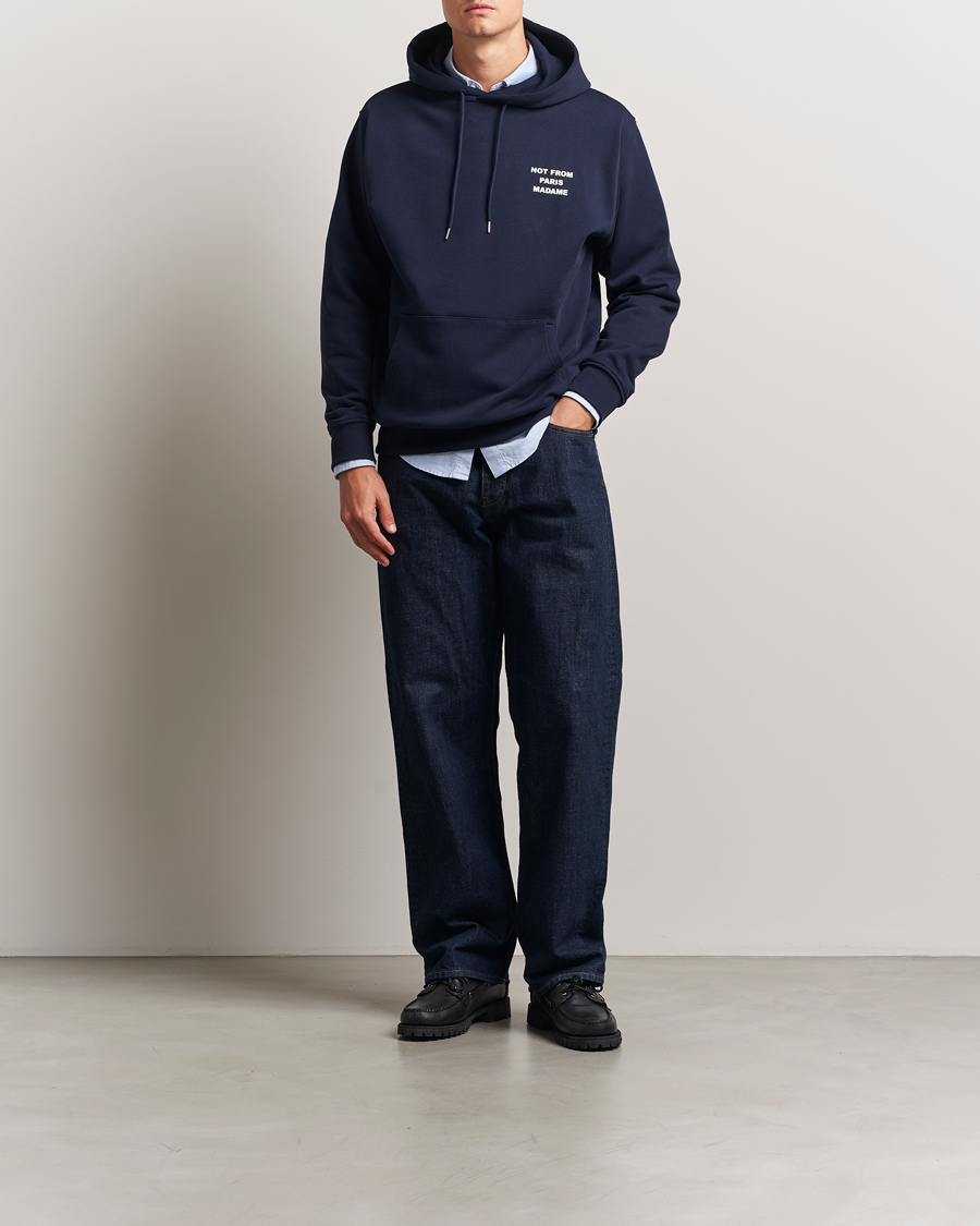 Hombres | Jerséis y prendas de punto | Drôle de Monsieur | Slogan Hoodie Navy