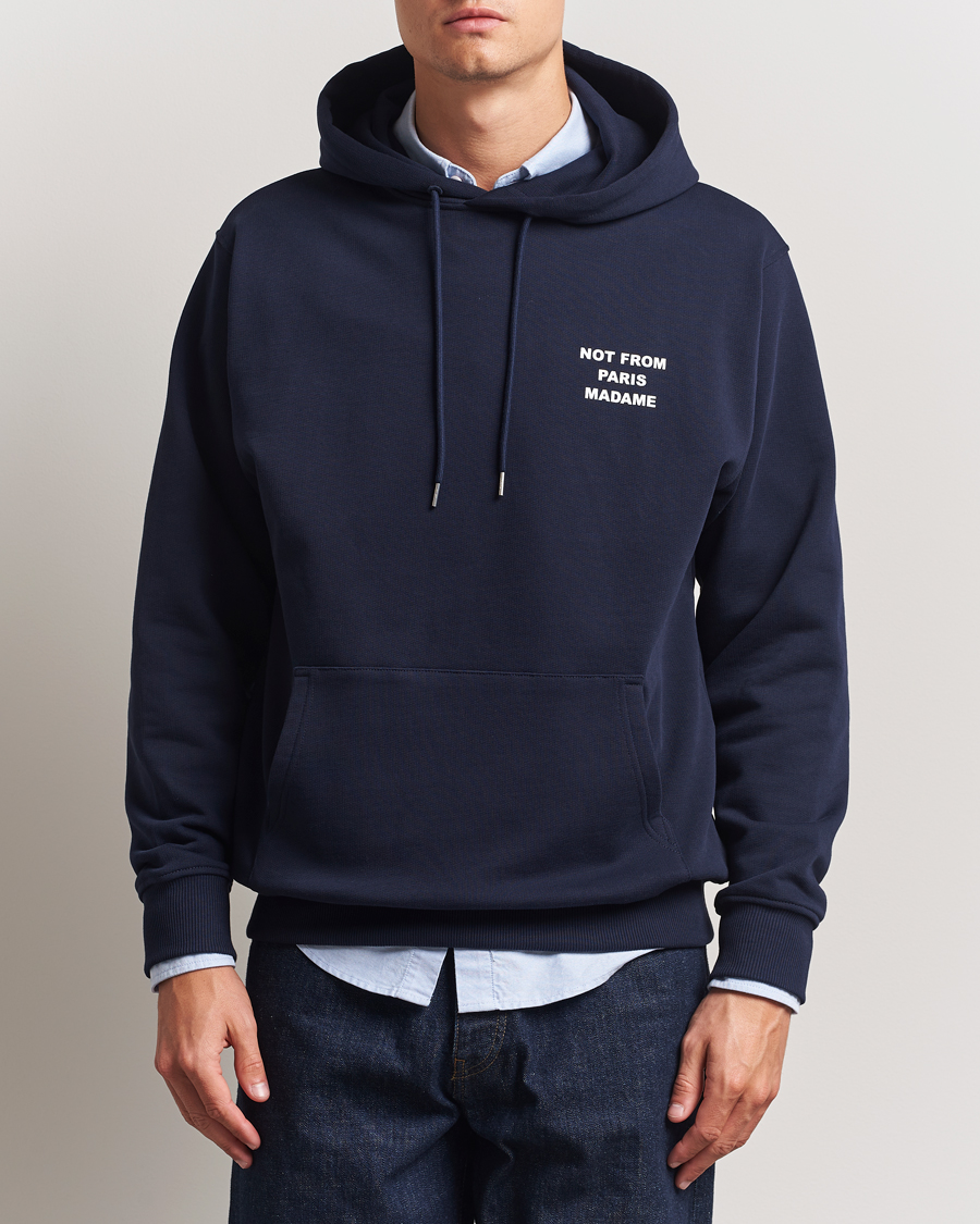 Hombres | Jerséis y prendas de punto | Drôle de Monsieur | Slogan Hoodie Navy