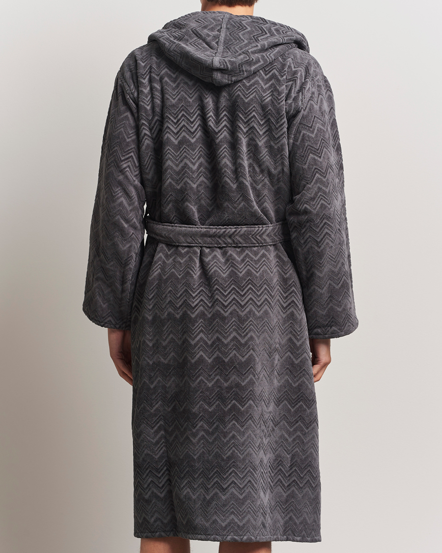 Hombres | Missoni Home Chalk Bathrobe Anthracite Grey | Missoni Home | Chalk Bathrobe Anthracite Grey
