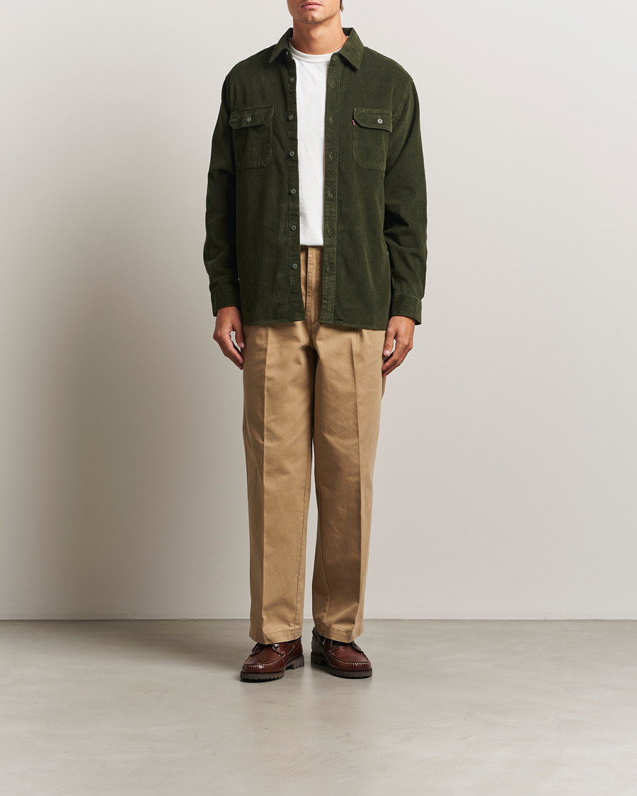 Hombres | Camisas | Levi's | Jackson Corduroy Worker Shirt Dark Green