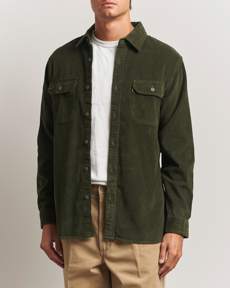 Hombres | Camisas | Levi's | Jackson Corduroy Worker Shirt Dark Green