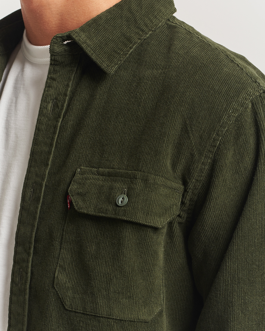 Hombres | Camisas | Levi's | Jackson Corduroy Worker Shirt Dark Green