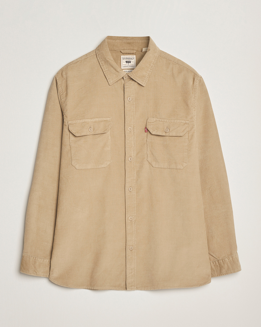Hombres | Camisas | Levi's | Jackson Corduroy Worker Shirt Beige