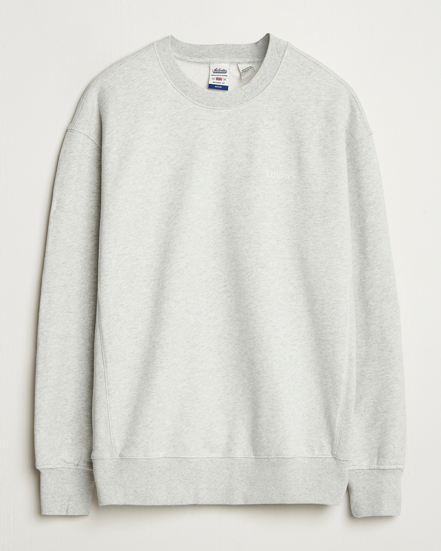 Hombres | Jerséis y prendas de punto | Levi's | Authentic Crew Neck Sweatshirt Light Grey Heather