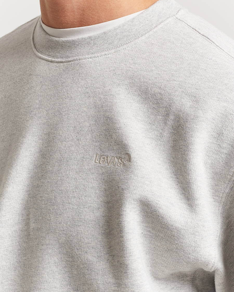 Hombres | Jerséis y prendas de punto | Levi's | Authentic Crew Neck Sweatshirt Light Grey Heather