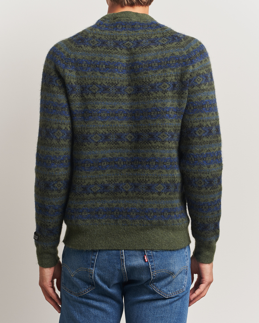 Hombres | Jerséis y prendas de punto | Levi's | Presidio Raglan Knitted Fairisle Sweater Dark Green