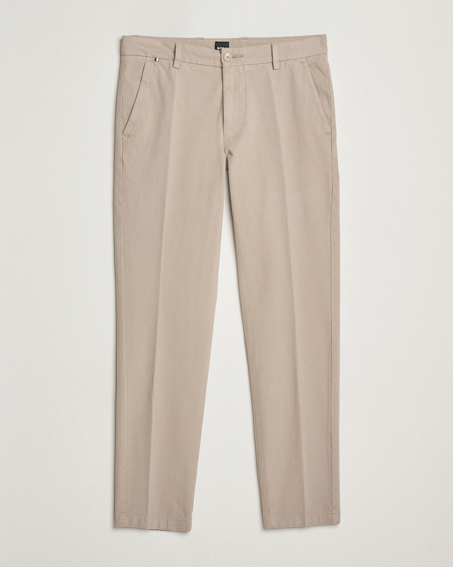 Hombres | Pantalones | BOSS BLACK | Kaiton Structured Chinos Open Beige