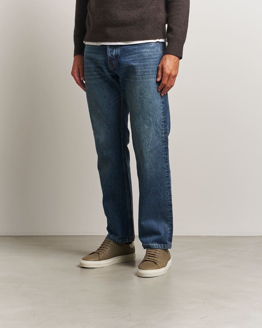 Hombres | Axel Arigato Clean 90 Nubuck Sneaker Dark Green/Light Beige | Axel Arigato | Clean 90 Nubuck Sneaker Dark Green/Light Beige