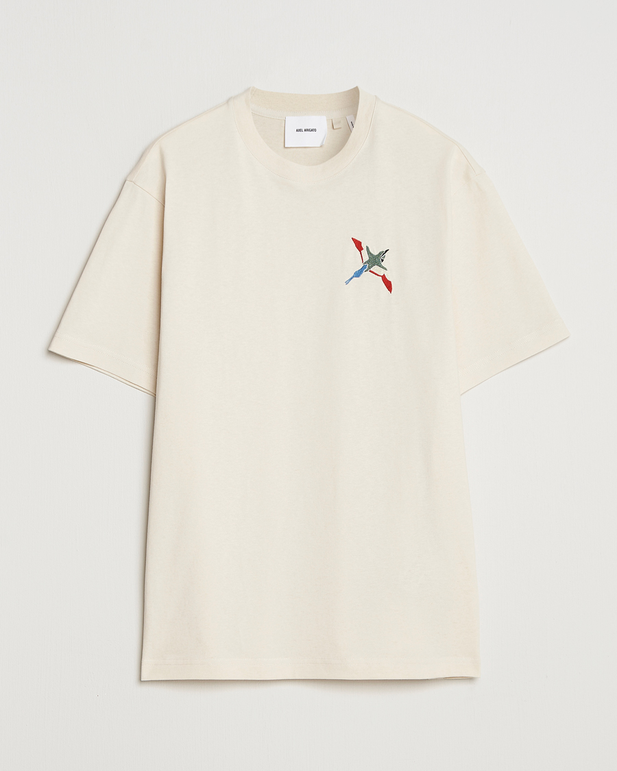 Hombres | Camisetas | Axel Arigato | Micro Bee Bird T-Shirt Pale Beige