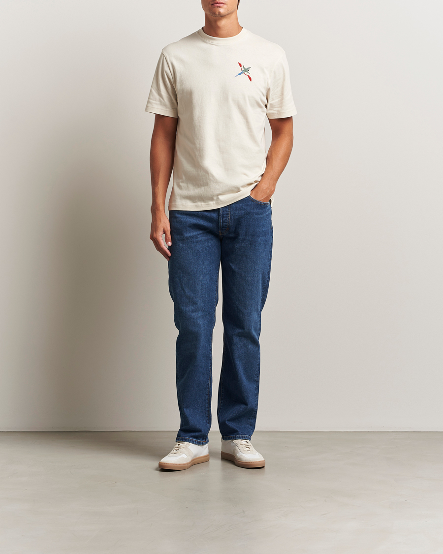 Hombres | Camisetas | Axel Arigato | Micro Bee Bird T-Shirt Pale Beige