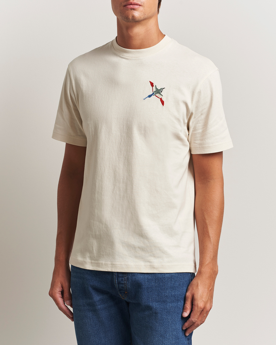 Hombres | Camisetas | Axel Arigato | Micro Bee Bird T-Shirt Pale Beige
