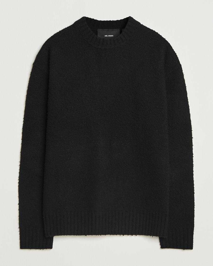Hombres | Jerséis y prendas de punto | Axel Arigato | Miles Bouclé Knitted Sweater Black