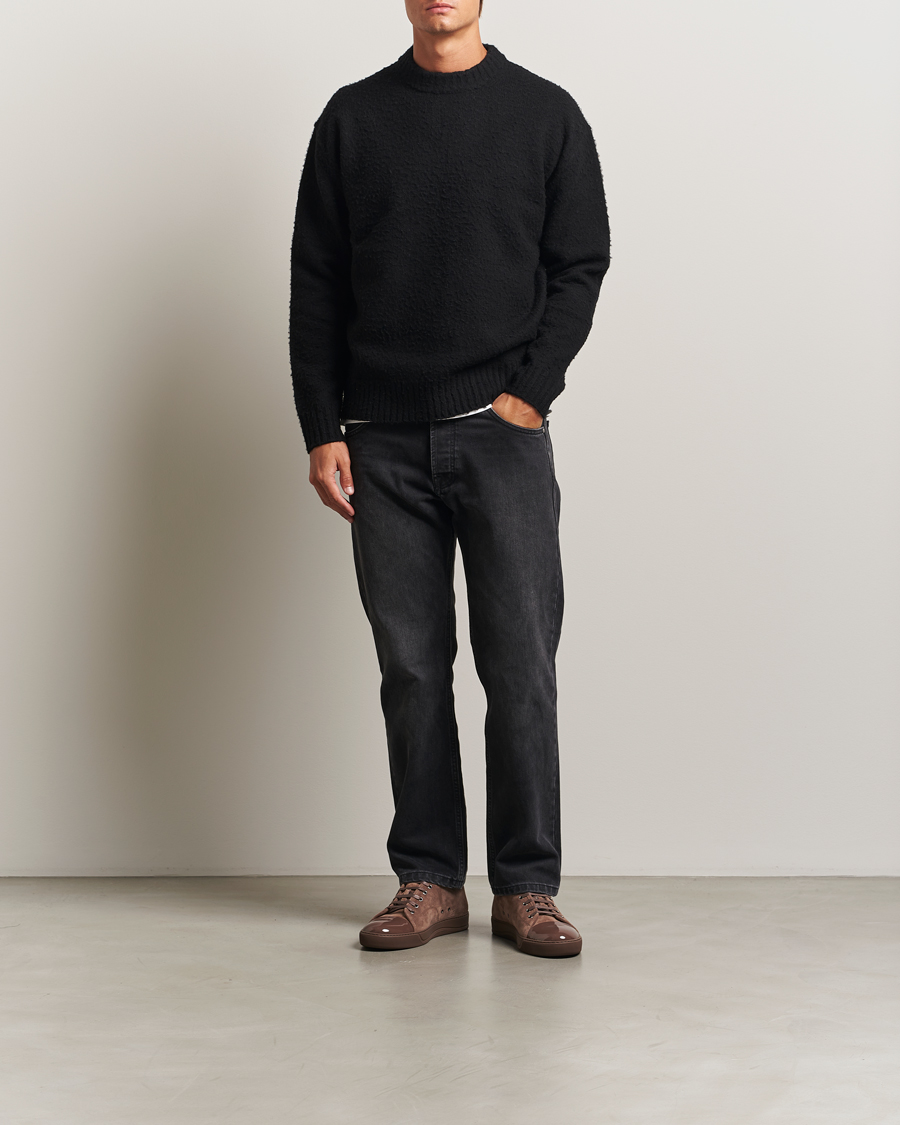 Hombres | Jerséis y prendas de punto | Axel Arigato | Miles Bouclé Knitted Sweater Black
