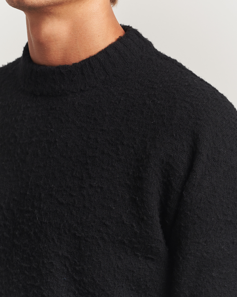 Hombres | Jerséis y prendas de punto | Axel Arigato | Miles Bouclé Knitted Sweater Black