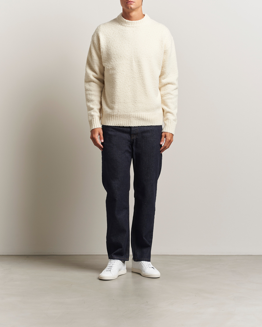 Hombres | Jerséis y prendas de punto | Axel Arigato | Miles Bouclé Knitted Sweater Off White