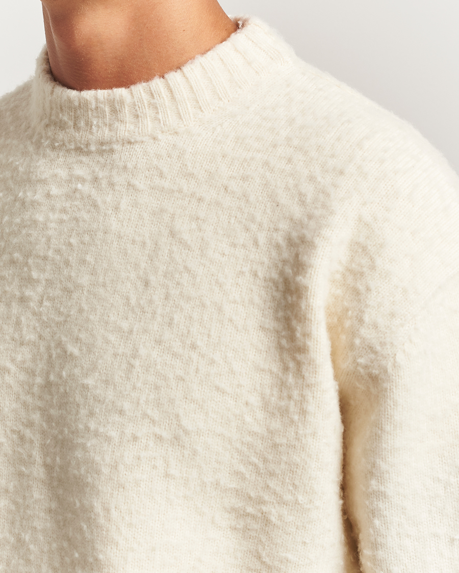Hombres | Jerséis y prendas de punto | Axel Arigato | Miles Bouclé Knitted Sweater Off White