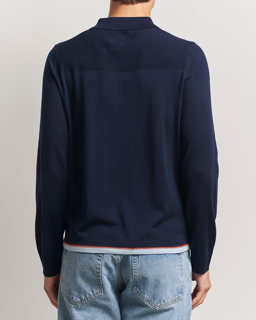 Hombres | Jerséis y prendas de punto | PS Paul Smith | Merino Knitted Full Zip Navy