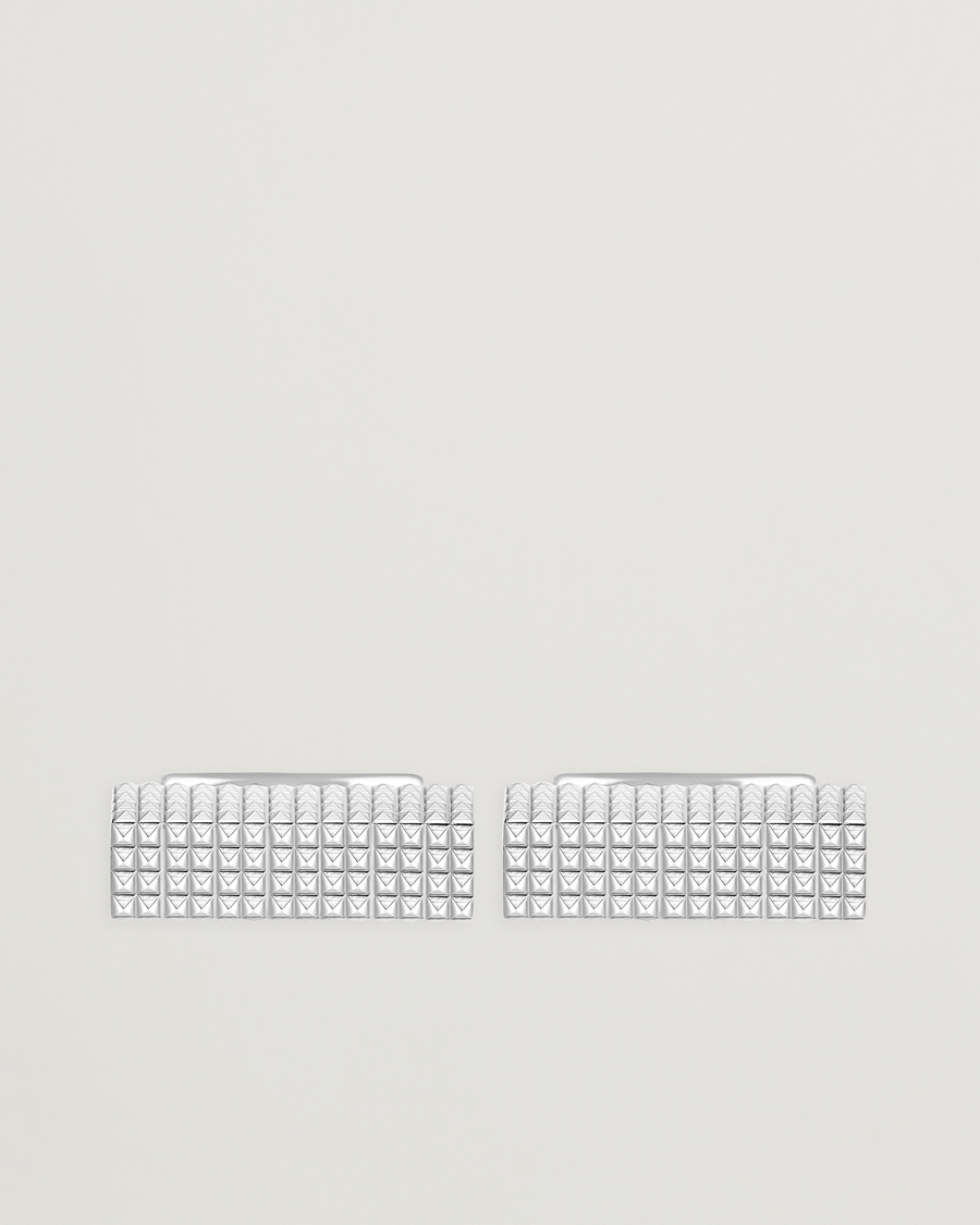 Hombres | Gemelos | S.T. Dupont | Cufflink Rectangle Diamond Head Silver