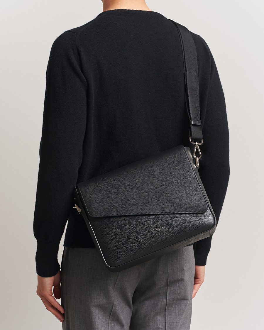 Hombres | Bolsos | S.T. Dupont | Neo Capsule Messenger Bag Black Grained